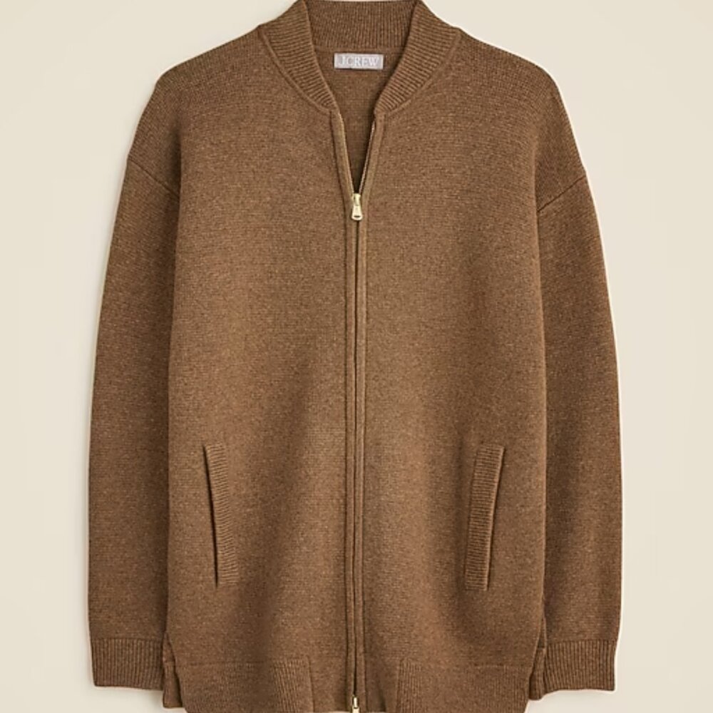 NWOT Full Zip Flight Sweater Jacket